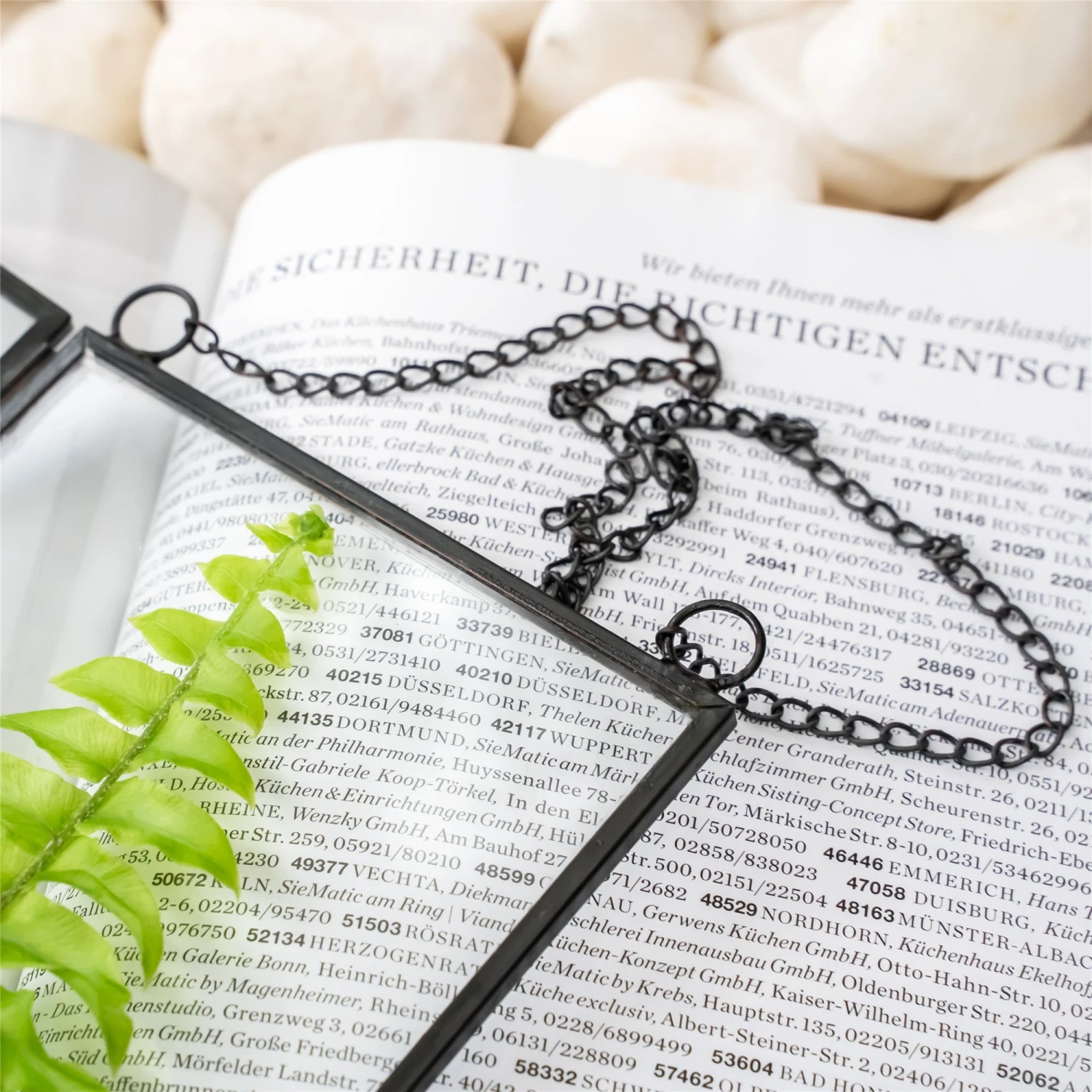 Hanging 4x9 Inches Black Long Herbarium Painted Brass Glass Frame For Pressed Flowers Dried Flowers 4 Hanging 4x9 Inches Black Long Herbarium Painted Brass Glass Frame For Pressed Flowers Dried Flowers - Image 4