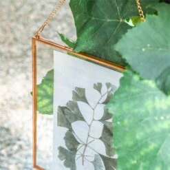 Handmade Large Wall Hanging Pure Copper Glass Artwork Certificate Photo Display Floating Frame -Ncyp Garden Sale Shop 09754