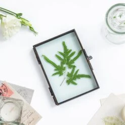 Handmade Brass Black Folding Screen Type Float Frame Specimen Card Holder 2-Folded 3.5X5" 7 Handmade Brass Black Folding Screen Type Float Frame Specimen Card Holder 2-Folded 3.5X5" -Ncyp Garden Sale Shop 20190315008 5