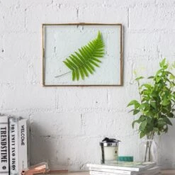 Handmade Copper Brass Wall Glass Frame With Hanging Stand Hook For Dried Flowers Specimen Clip -Ncyp Garden Sale Shop 20190619001 4 1