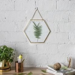 Hanging Hexagon Herbarium Brass Glass Frame For Pressed Flowers Dried Flowers Floating Frame 19 Hanging Hexagon Herbarium Brass Glass Frame For Pressed Flowers Dried Flowers Floating Frame -Ncyp Garden Sale Shop 20190905006 8