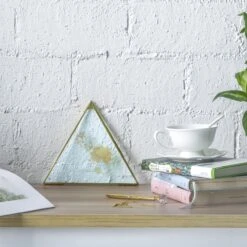 Hanging Triangle Herbarium Brass Glass Frame For Pressed Flowers Dried Flowers Poster -Ncyp Garden Sale Shop 20190905009 6