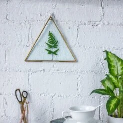Hanging Triangle Herbarium Brass Glass Frame For Pressed Flowers Dried Flowers Poster -Ncyp Garden Sale Shop 20190905010 1 ac108fe0 7e12 42cf a999 c98f2b7e28e7