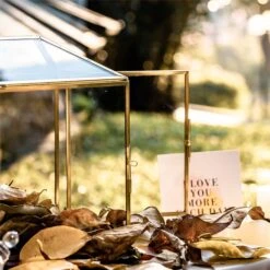 Large Geometric Glass Card Box Terrarium With Slot And Heart Lock, Foot, Gold, Handmade, Brass,for Wedding Receiption, Wishwell, Keepsake Centerpiece -Ncyp Garden Sale Shop 20200307001 4 f3bc0fbb 326b 421b 9381 6ea63f7a6f49