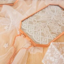 Wall Hanging Long Octagon Herbarium Copper Glass Frame For Pressed Flowers Dried Floating Frame -Ncyp Garden Sale Shop 20200409012 2