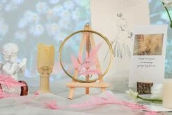 NCYP Wall Hanging Round 5" 4.3" Herbarium Brass Glass Frame For Pressed Flowers, Dried Flowers, Poster, Double Glass, Floating Frame -Ncyp Garden Sale Shop 20210522001 4