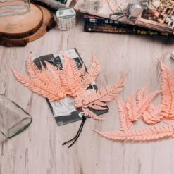 Preserved Pressed Flower Large Fern Branch Parathelypteris Glanduligera, Orange, 5 Pcs, 55cm Long, 35cm Width, DIY Material 9 Preserved Pressed Flower Large Fern Branch Parathelypteris Glanduligera, Orange, 5 Pcs, 55cm Long, 35cm Width, DIY Material -Ncyp Garden Sale Shop 20210831007 3