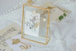 NCYP Tabletop Gold 5x7, 6x8 5.5x7 Brass Glass Photo Picture Display Frame -Ncyp Garden Sale Shop 20211126003 3