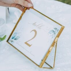 NCYP Tabletop Gold 5x7, 6x8 5.5x7 Brass Glass Photo Picture Display Frame -Ncyp Garden Sale Shop 20220215001 6