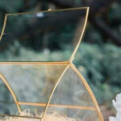 House Shape Arched Curved Roof Vintage Glass Card Box Terrarium, Handmade Brass For Wedding Receiption Wishwell Keepsake 9 House Shape Arched Curved Roof Vintage Glass Card Box Terrarium, Handmade Brass For Wedding Receiption Wishwell Keepsake -Ncyp Garden Sale Shop 20220607002 3