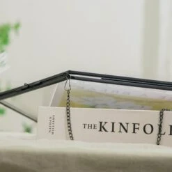 Wall Hanging Black Hexagon 12" Herbarium Brass Glass Frame For Thick Pressed Flowers, Dried Flowers, Poster, Coin, Double Glass, Floating -Ncyp Garden Sale Shop 20221122003 16