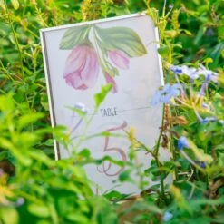 Silver Brass Tabletop Vintage Frame Geometric Ornament Plant Specimen Clip Modern Decor Card Holder 5X7" Reception -Ncyp Garden Sale Shop 20221229004 18