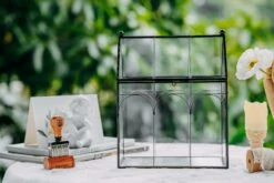 Vintage House Glass Geometric Terrarium Card Box Black 28 Vintage House Glass Geometric Terrarium Card Box Black -Ncyp Garden Sale Shop 20230329020 16