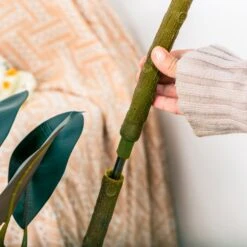 NCYP Artificial Rubber Tree, Rubber Fig, Rubber Bush 5.9FT (70.8 Inches) Tall Faux Plant For Home Office Decor, Indoor Fake Potted Ficus Elastica Tree With Plastic Pot And Rattan Woven Basket -Ncyp Garden Sale Shop 290A0809