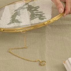 Wall Hanging Round 8" Herbarium Brass Glass Frame For Thick Pressed Flowers, Dried Flowers, Poster, Coin, Double Glass, Floating Frame 33 Wall Hanging Round 8" Herbarium Brass Glass Frame For Thick Pressed Flowers, Dried Flowers, Poster, Coin, Double Glass, Floating Frame -Ncyp Garden Sale Shop 290A2754