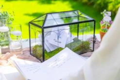 12.6"Handmade Black Wedding Card Box With Slot And Lock, Size Large, For Reception -Ncyp Garden Sale Shop 290A5989