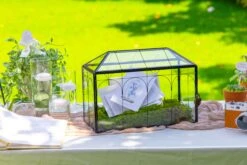 12.6"Handmade Black Wedding Card Box With Slot And Lock, Size Large, For Reception -Ncyp Garden Sale Shop 290A6012