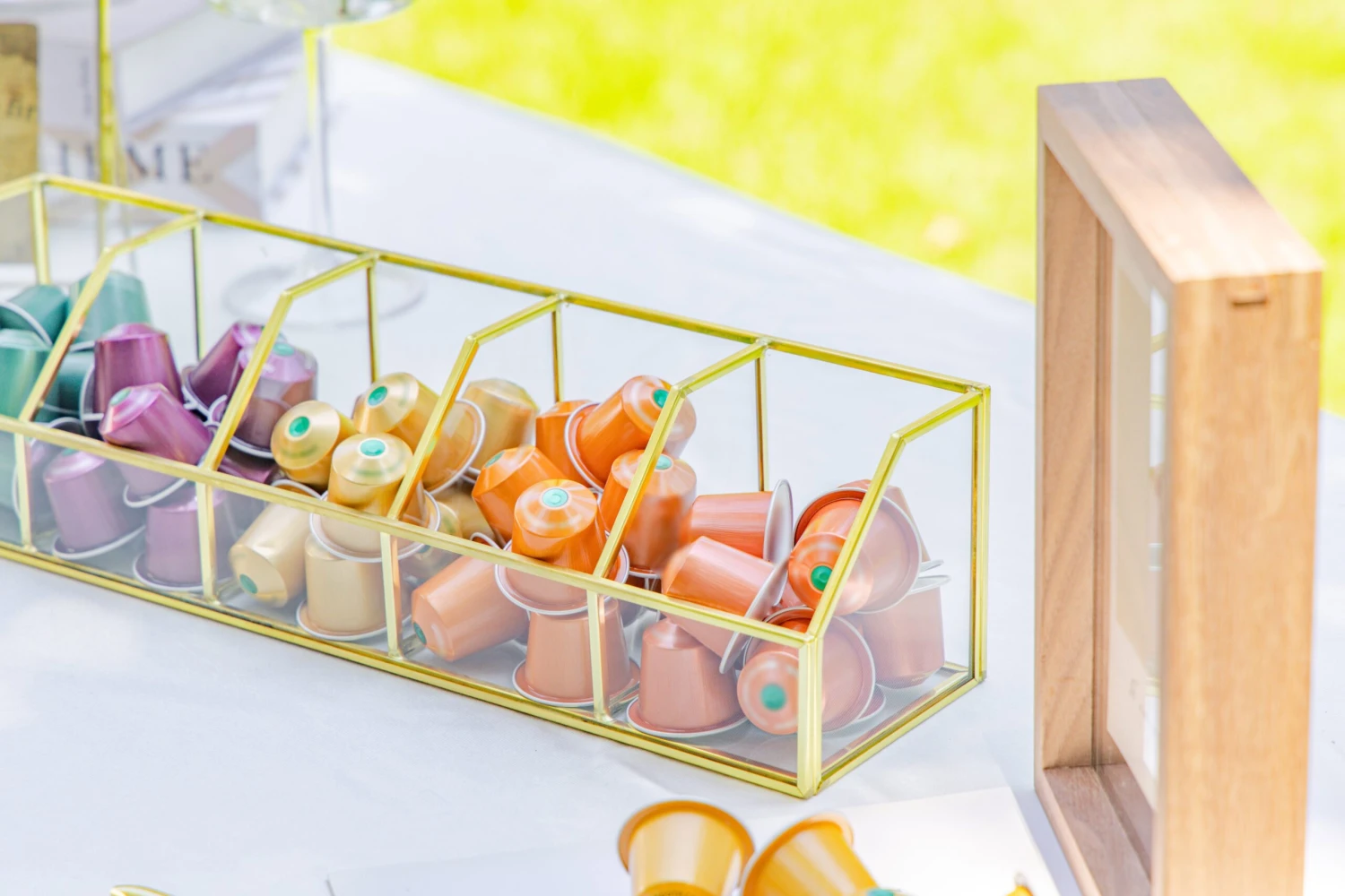 Glass Gold Tea Bag Box, 5 Compartments Box, Tea Lovers Gift Box, Tea Organizer, Christmas Gift 19 Glass Gold Tea Bag Box, 5 Compartments Box, Tea Lovers Gift Box, Tea Organizer, Christmas Gift - Image 19