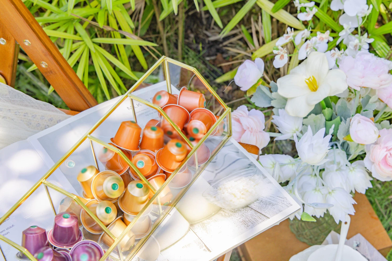 Glass Gold Tea Bag Box, 5 Compartments Box, Tea Lovers Gift Box, Tea Organizer, Christmas Gift 16 Glass Gold Tea Bag Box, 5 Compartments Box, Tea Lovers Gift Box, Tea Organizer, Christmas Gift - Image 16