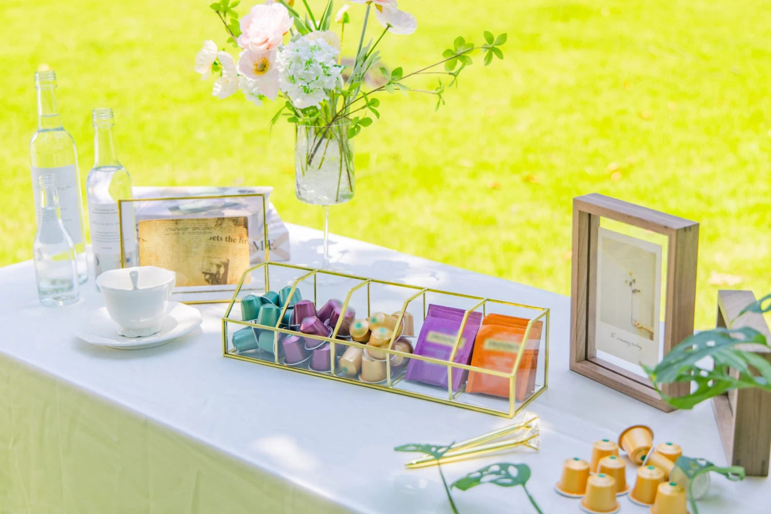 Glass Gold Tea Bag Box, 5 Compartments Box, Tea Lovers Gift Box, Tea Organizer, Christmas Gift 11 Glass Gold Tea Bag Box, 5 Compartments Box, Tea Lovers Gift Box, Tea Organizer, Christmas Gift - Image 11