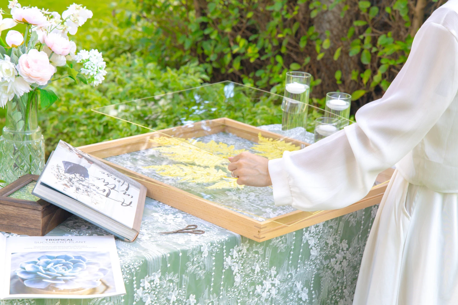 Customizable NCYP Handmade 18x24" 20x24" Tabletop Wall Hanging Natural Wood Acrylic Artwork Floating Frame 14 Customizable NCYP Handmade 18x24" 20x24" Tabletop Wall Hanging Natural Wood Acrylic Artwork Floating Frame - Image 14