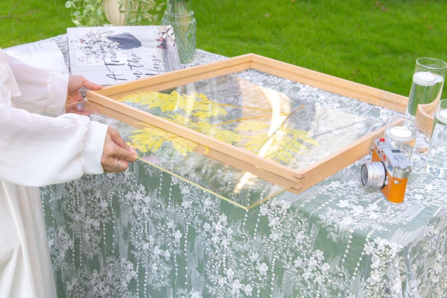 Customizable NCYP Handmade 18x24" 20x24" Tabletop Wall Hanging Natural Wood Acrylic Artwork Floating Frame 18 Customizable NCYP Handmade 18x24" 20x24" Tabletop Wall Hanging Natural Wood Acrylic Artwork Floating Frame - Image 18