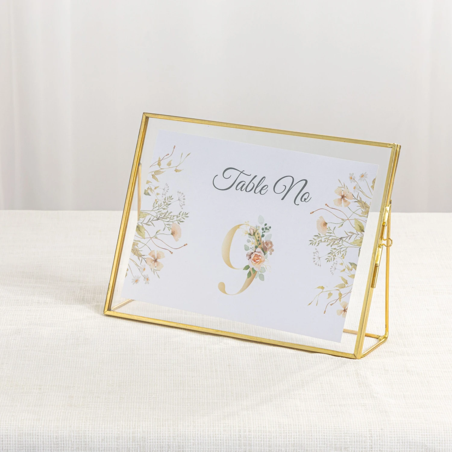 Gold Table Number Holder, 8''x6'' Wedding Photo Picture Frame, For Outdoor Garden Wedding, Bridal Shower 11 Gold Table Number Holder, 8''x6'' Wedding Photo Picture Frame, For Outdoor Garden Wedding, Bridal Shower - Image 11
