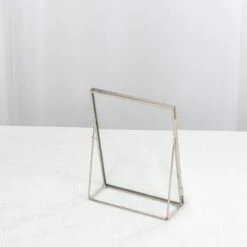 Silver Brass Tabletop Vintage Frame Geometric Ornament Plant Specimen Clip Modern Decor Card Holder 5X7" Reception -Ncyp Garden Sale Shop 290A7407 807d5d2b 7226 4ef3 b992 3dfa6f007028