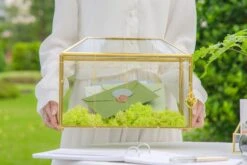 12.6" Handmade Victorian Church Gold Wedding Card Box With Slot And Lock 29 12.6" Handmade Victorian Church Gold Wedding Card Box With Slot And Lock -Ncyp Garden Sale Shop 290A9033