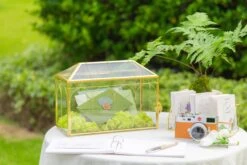 12.6" Handmade Victorian Church Gold Wedding Card Box With Slot And Lock 31 12.6" Handmade Victorian Church Gold Wedding Card Box With Slot And Lock -Ncyp Garden Sale Shop 290A9049