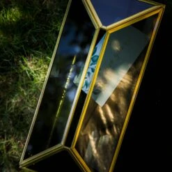 Handmade Black And Gold Large Geometric Glass Donation Box Terrarium With Slot And Lock -Ncyp Garden Sale Shop 290A9062 3