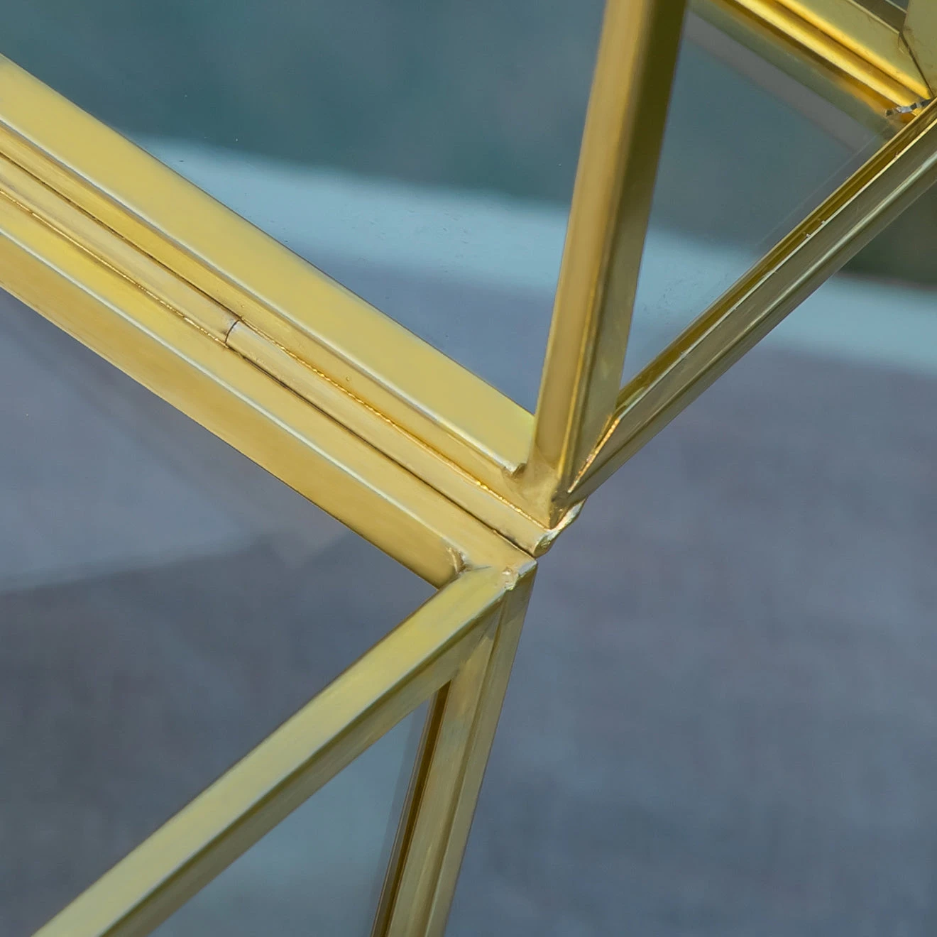 Handmade Vintage Geometric Glass Card Box Organizer Terrarium With Latch For Wedding Reception 8 Handmade Vintage Geometric Glass Card Box Organizer Terrarium With Latch For Wedding Reception - Image 8