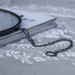 6" Black Wall Hanging RoundHerbarium Brass Glass Frame For Pressed Flowers, Poster, Double Glass, Floating Frame -Ncyp Garden Sale Shop 290A9408