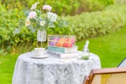 Glass Gold Tea Bag Box, 3 Compartments And Lid Storage Box, Tea Lovers Gift Box, Tea Organizer, Christmas Gift -Ncyp Garden Sale Shop 290A9888