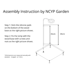 NCYP Tabletop Board USB LED Succulents Grow Light Display Indoor Terrarium For Succulents Moss -Ncyp Garden Sale Shop 35cm