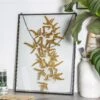 Handmade Black Large Wall Hanging Brass Glass Artwork Certificate Photo Display Floating Frame
