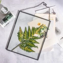 Handmade Black Large Wall Hanging Brass Glass Artwork Certificate Photo Display Floating Frame -Ncyp Garden Sale Shop 8871