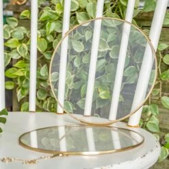 NCYP Wall Hanging Round 8" 10" 12" Herbarium Brass Glass Frame For Pressed Flowers, Poster, Double Glass, Floating Frame -Ncyp Garden Sale Shop DSC02356