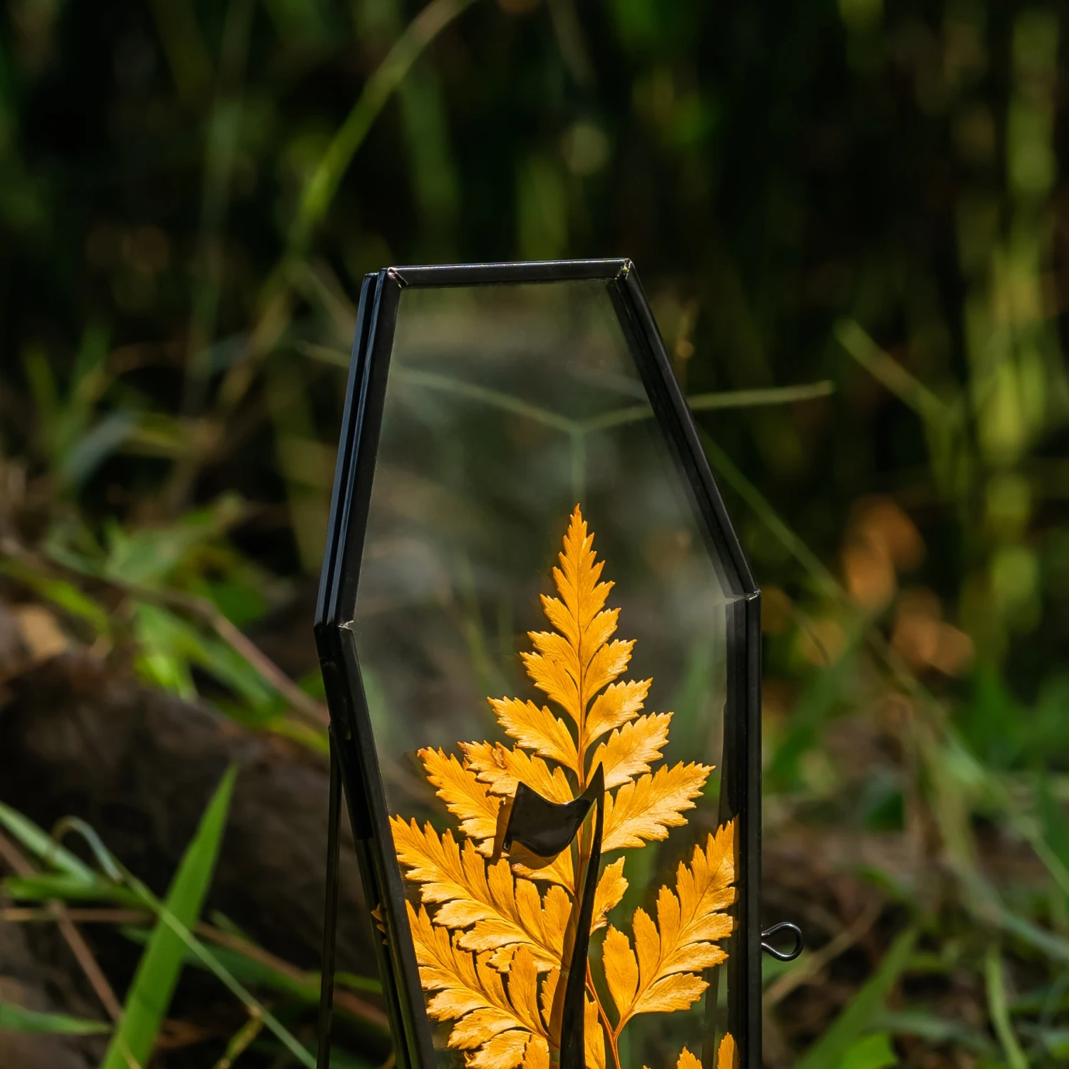 Brass Gold Tabletop Vintage Frame Geometric Ornament Plant Specimen Clip Modern Decor Card Holder 5X7" Reception 15 Brass Gold Tabletop Vintage Frame Geometric Ornament Plant Specimen Clip Modern Decor Card Holder 5X7" Reception - Image 15