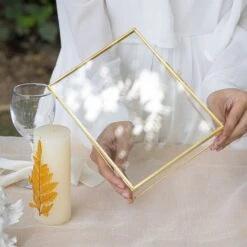 NCYP Tabletop Gold 5x7, 6x8 5.5x7 Brass Glass Photo Picture Display Frame -Ncyp Garden Sale Shop G01A2161