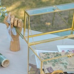 Handmade Vintage Geometric Glass Card Box Organizer Terrarium With Latch For Wedding Reception 34 Handmade Vintage Geometric Glass Card Box Organizer Terrarium With Latch For Wedding Reception -Ncyp Garden Sale Shop G01A2462