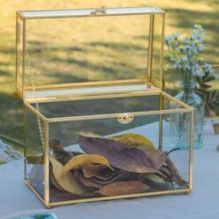 Handmade Vintage Geometric Glass Card Box Organizer Terrarium With Latch For Wedding Reception 36 Handmade Vintage Geometric Glass Card Box Organizer Terrarium With Latch For Wedding Reception -Ncyp Garden Sale Shop G01A2478