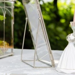 Silver Brass Tabletop Vintage Frame Geometric Ornament Plant Specimen Clip Modern Decor Card Holder 5X7" Reception -Ncyp Garden Sale Shop G01A2545 66ee9e21 fd72 455e 899a f53d6a76b997