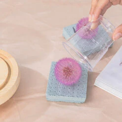 Purple Presered Dandelion Set 3 Pcs Dried Flowers, DIY Material For Bouquet, -Ncyp Garden Sale Shop G01A5868