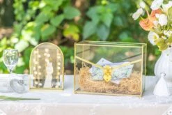 Handmade Envelope Shape Geometric Glass Wedding Card Box Terrarium With Slot, Heart Lock Key -Ncyp Garden Sale Shop G01A7134 0f175143 f259 496e 946b 9d702426b747