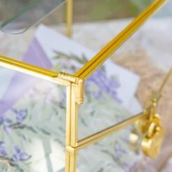 Handmade Envelope Shape Geometric Glass Wedding Card Box Terrarium With Slot, Heart Lock Key -Ncyp Garden Sale Shop G01A7311 2f0a3aad d6da 4303 a029 b1c61a496c55