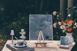 Handmade Silver 11x14" Hanging Double Glass Pressed Flower Floating Frame -Ncyp Garden Sale Shop G01A9615