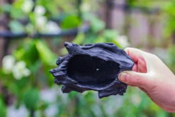 Small Black Tree Stump Like Planter, For Terrarium, Microlandscape -Ncyp Garden Sale Shop IMG 0618