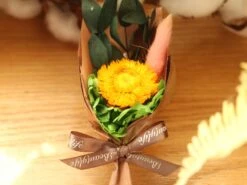 Dried Flowers Terrarium Gift Set Dried Strawflower Bouquet In Glass Tube -Ncyp Garden Sale Shop IMG 1338 1