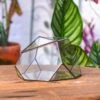 Geometric Terrarium Irregular, Handmade,Tin And Glass